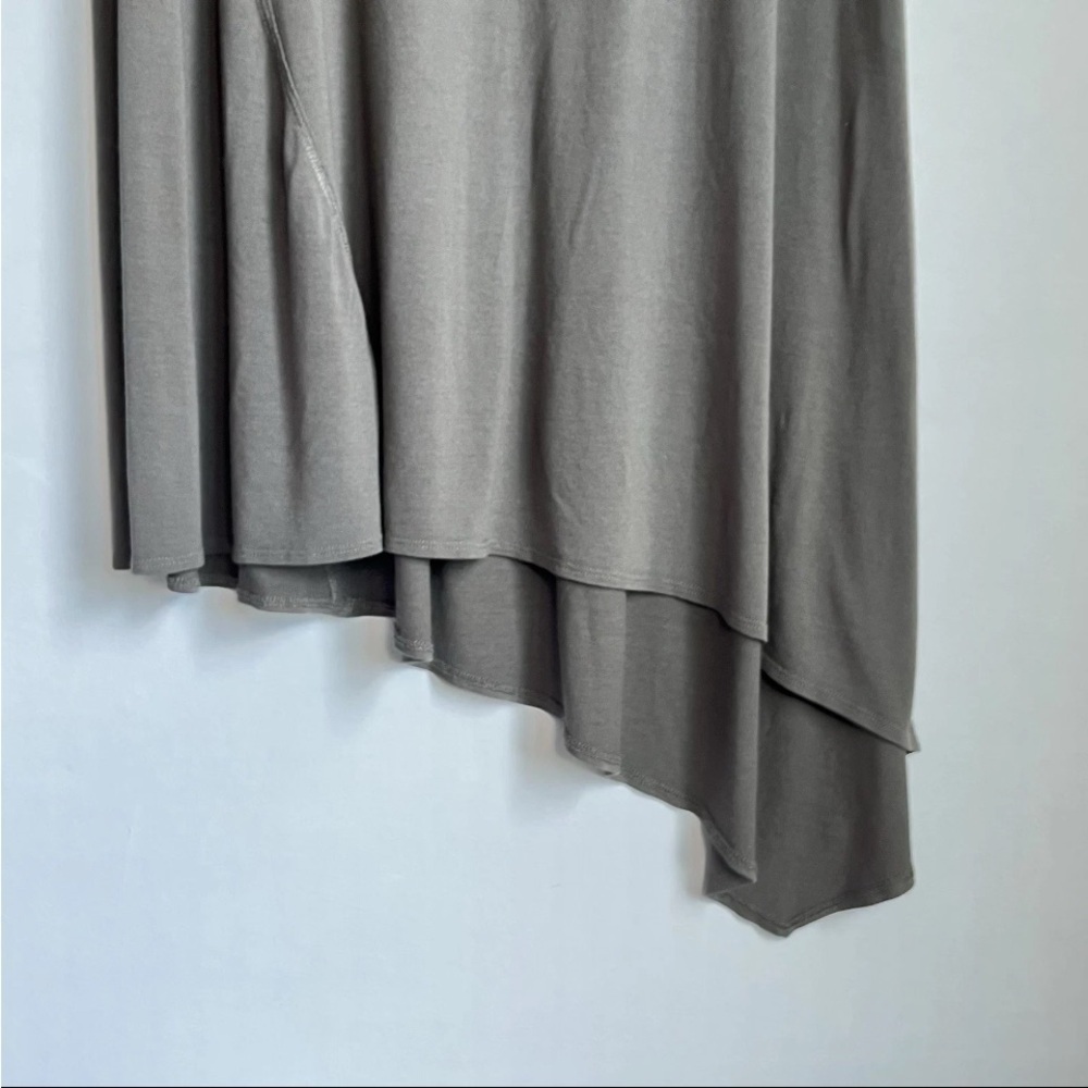 Eileen Fisher Dress Sz PP 2-4 Signature Jersey Gray Sleeveless Crew Neck Petite - Picture 10 of 11